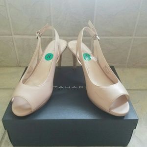 TAHARI heels 👠 nude pink 💟